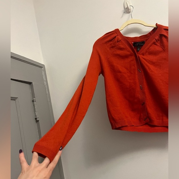 Robert Rodriguez Cashmere Cardigan Sweater- Red- Size M - Picture 5 of 14